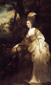 painting of the duchess of Devonshire including very large hair